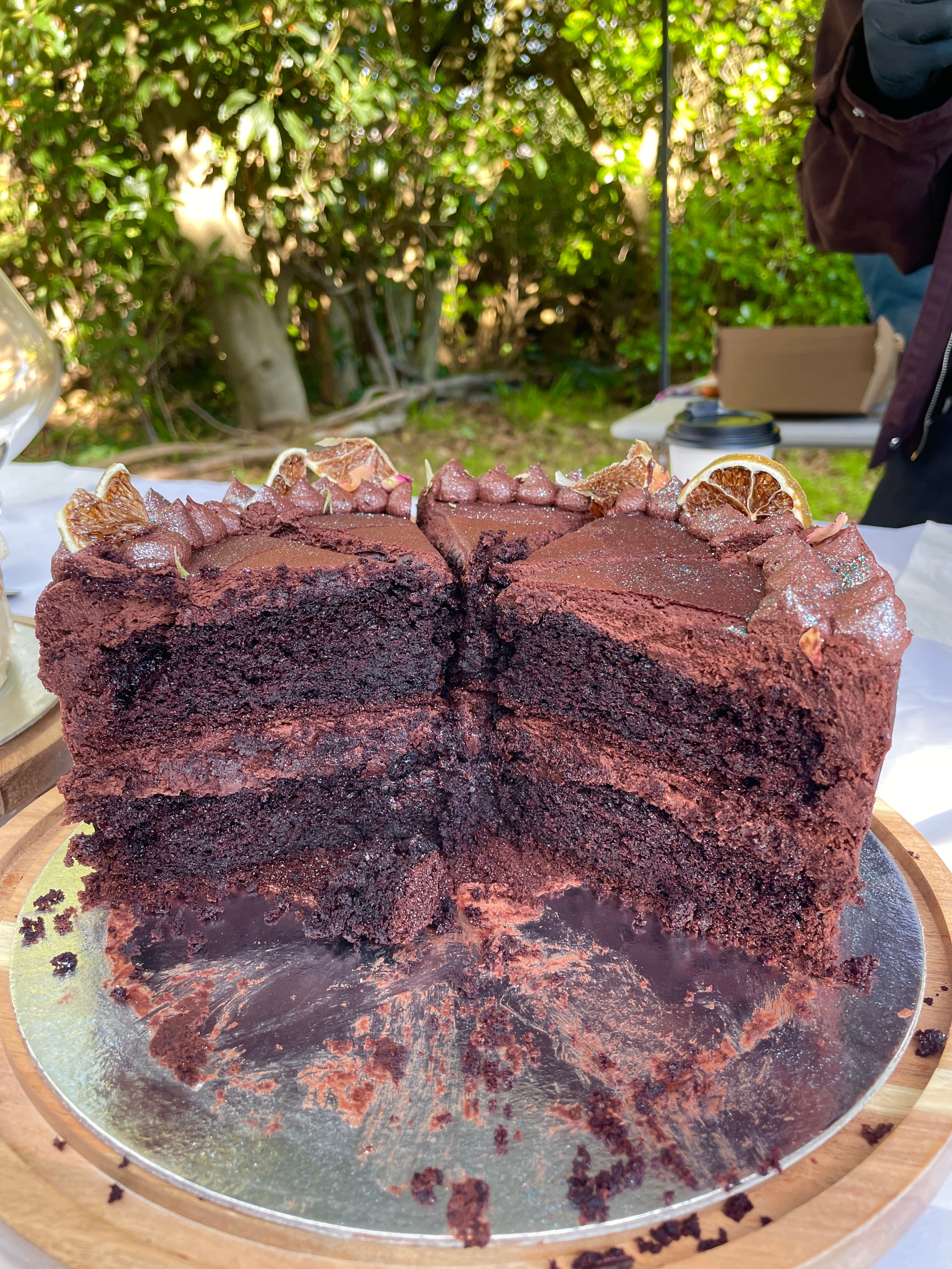 Chocolate Cake by slice