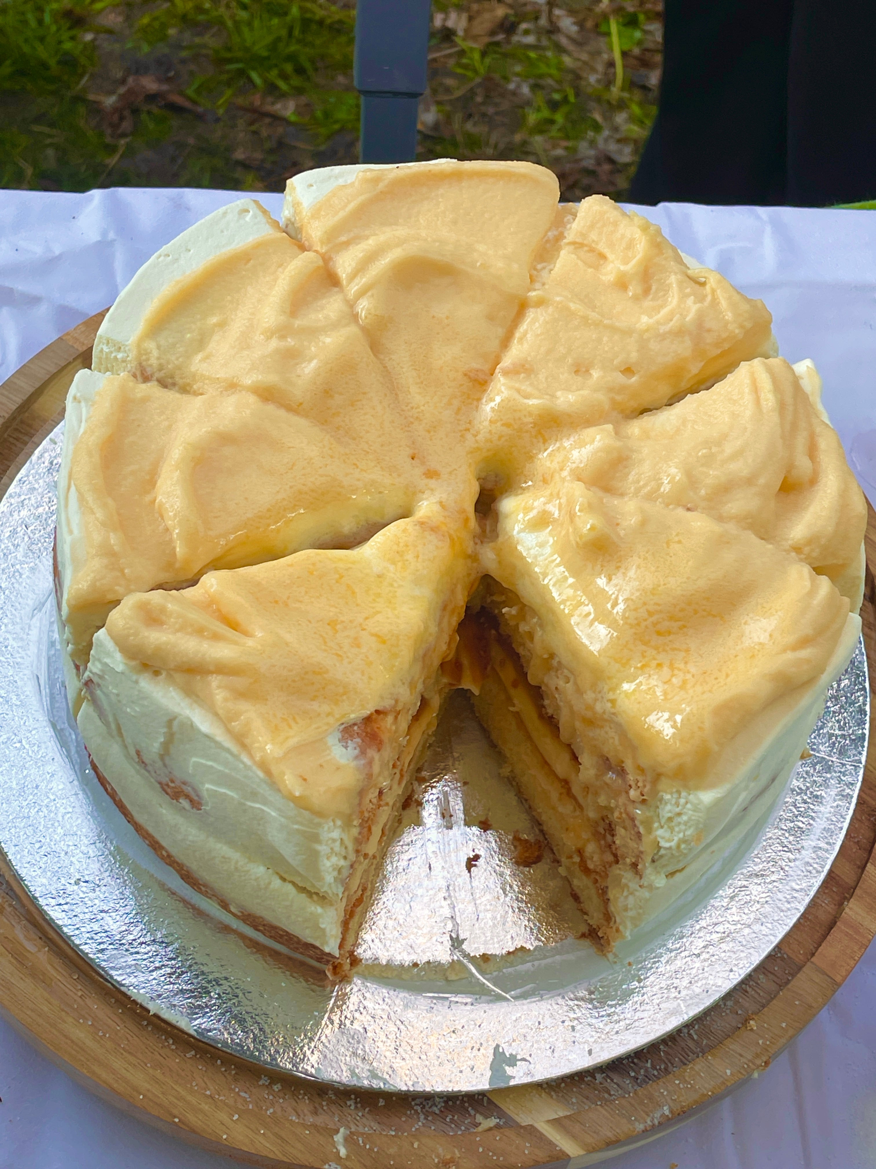 Creme Brulee cake with Miso Caramel